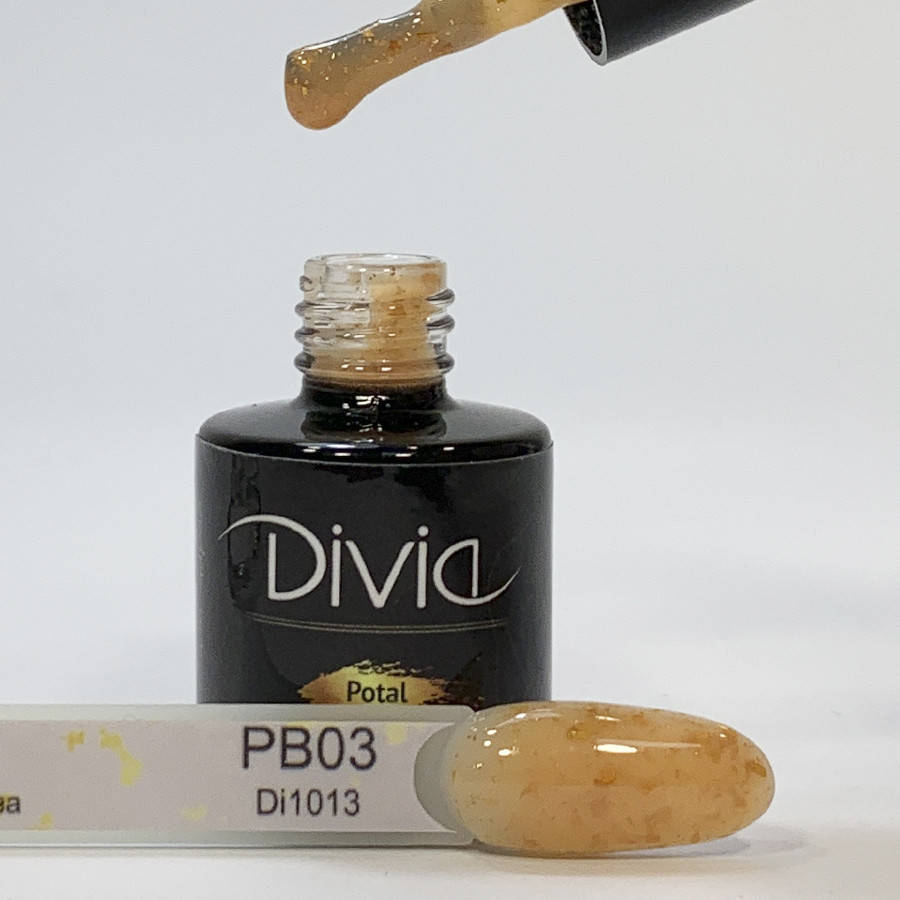 

Divia Цветное базовое покрытие с золотой поталью Potal Color Base №PB03
