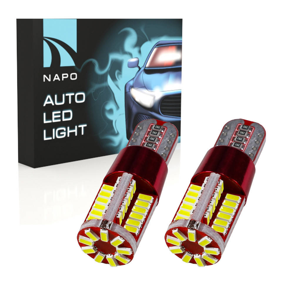 

Автолампа диодная T10-3014-57smd-CAN.t10-047, комплект 2 шт, W5W, 194, 168, цвет свечения белый