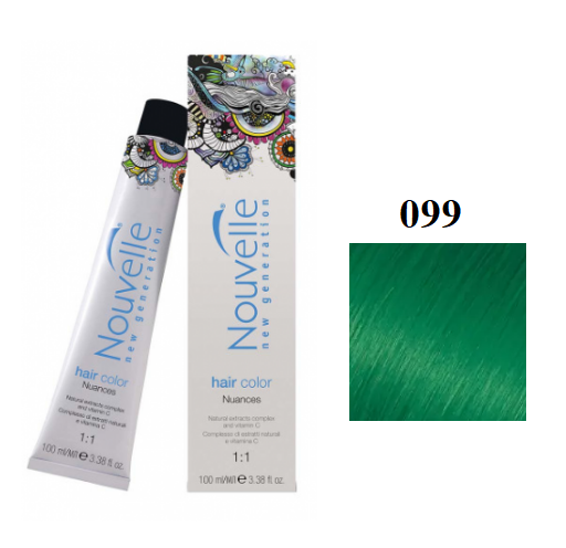 

Краска для волос Nouvelle Hair Color 099 корректор зеленый 100 мл