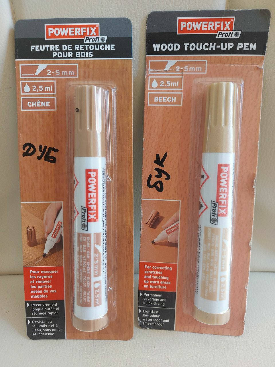 

Маркер для реставрации царапин мебели Powerfix Profi дуб/бук