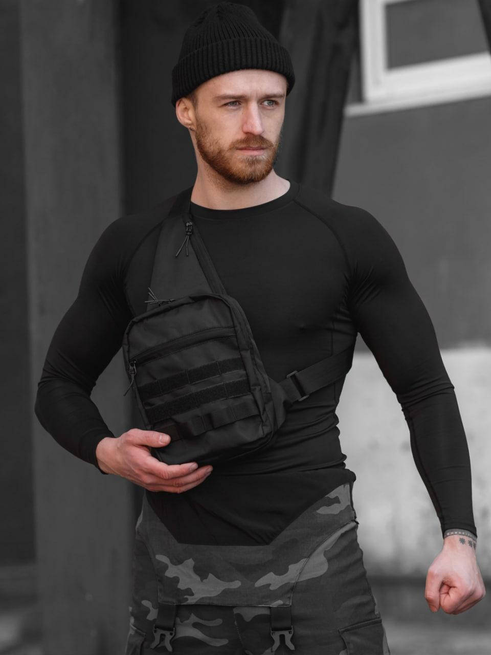 

Сумка месенджер BEZET Shooter Messenger Black, Черный