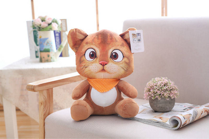 

Мягкая игрушка рыжий кот 20см