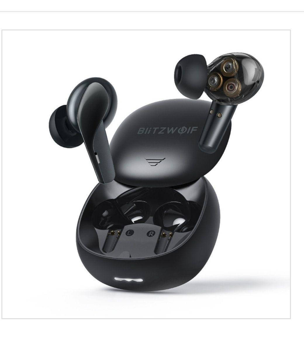 

Беспроводнве трёхдрайверные наушники BlitzWolf FYE15, Черный