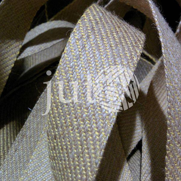 

Декоративная лента (джутовая), 36 мм, S-узор., Желтый