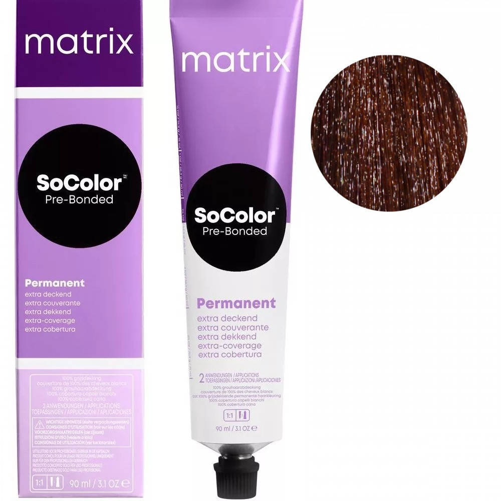 

Краска для волос Socolor.beauty Extra Coverage 506M Matrix 100% покрытие седины 90 мл.