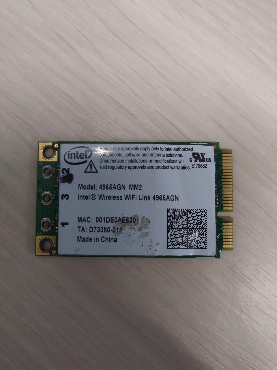 

Wi-Fi карта Acer Aspire 6920 Intel 4965AGN D73380-011