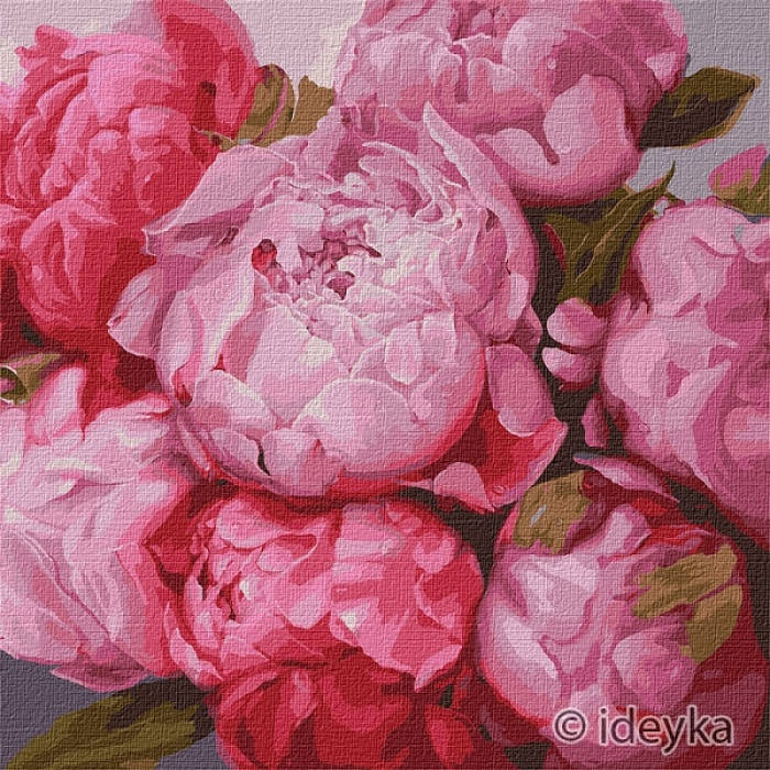 

Картины по номерам - Хрупкие пионы © Юлия Томеско KHO2986 50х50 см