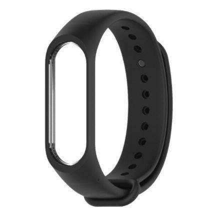 

Браслет ремешок Xiaomi Mi Band 3/4/5/6 Mi Band Сяоми ЧЕРНЫЙ