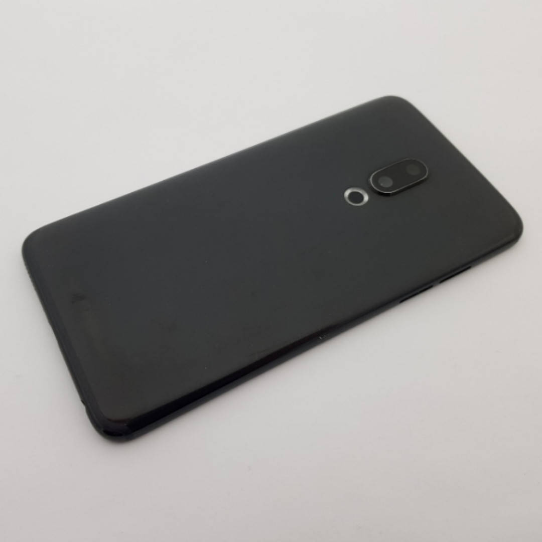 

С дефектом. Крышка Meizu 15 M881H черная со стеклом камеры Оригинал с разборки, Черный