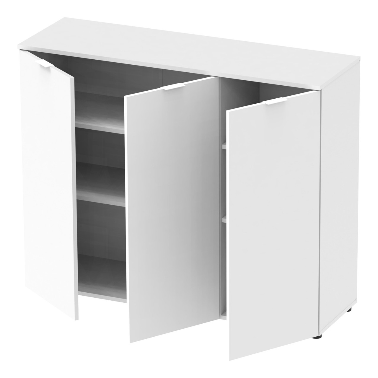 Комод Doros Рон 6 3 фасади Білий 120х38х100 (41515999) 4