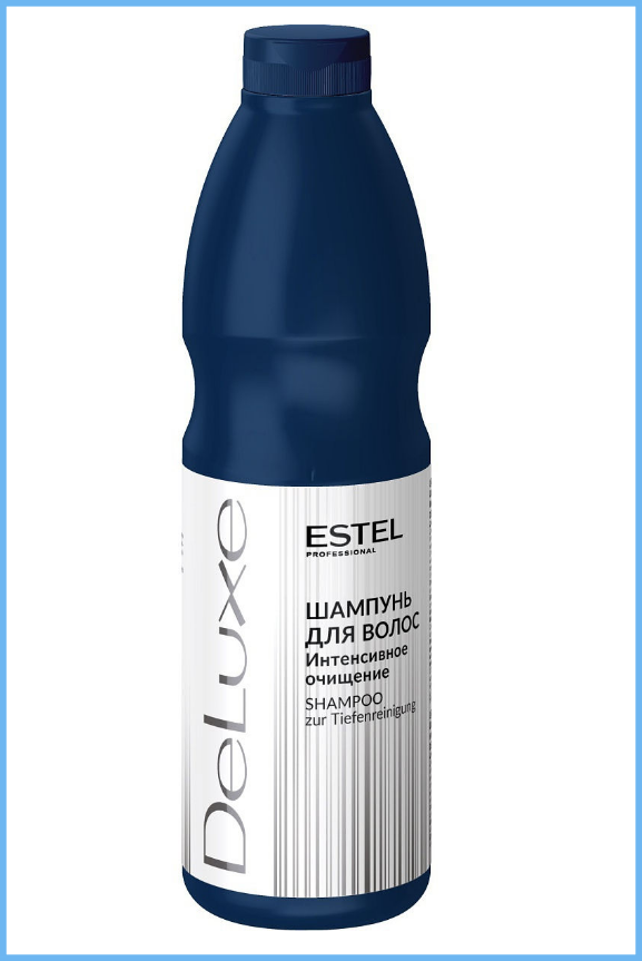 

Шампунь De Luxe Estel интенсивное очищения волос, 1000 мл