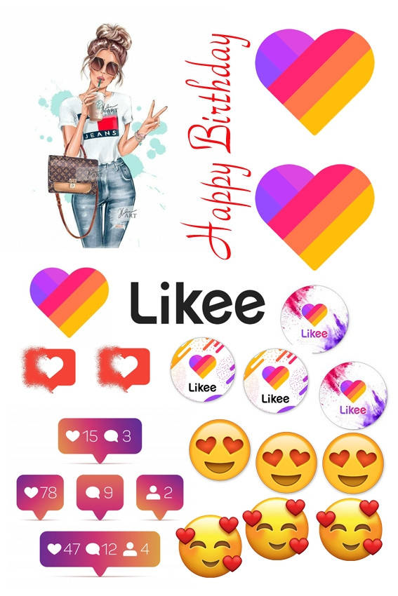 

Вафельная картинка Лайк