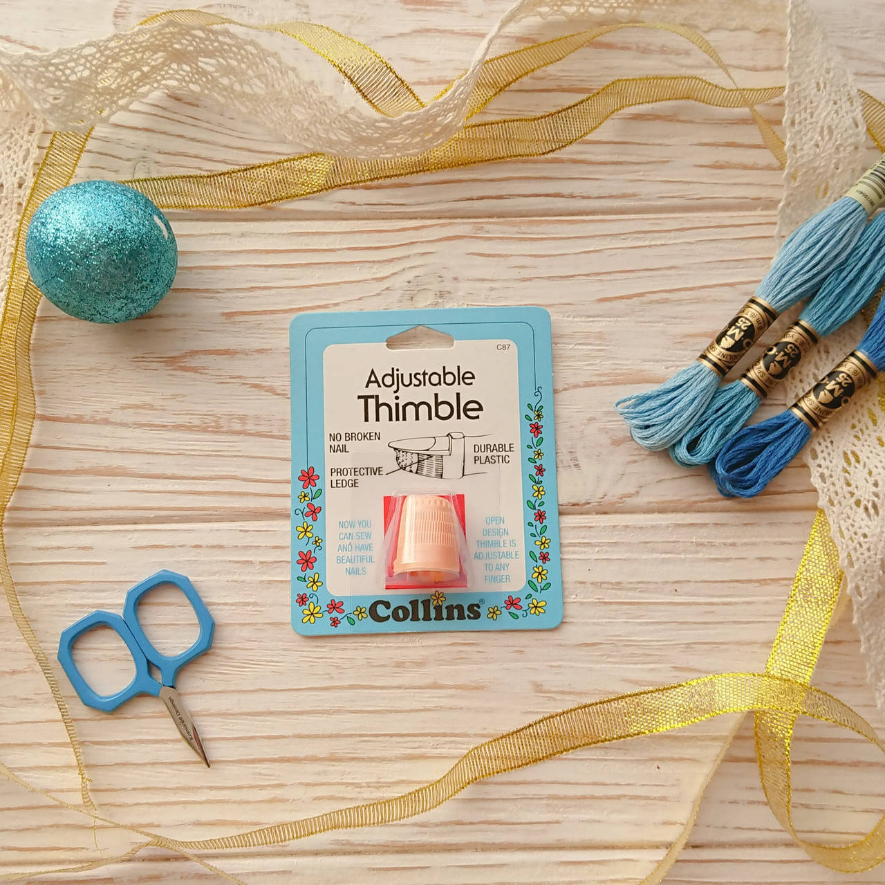 

Наперсток регулируемый Collins Adjustable Thimble (США)