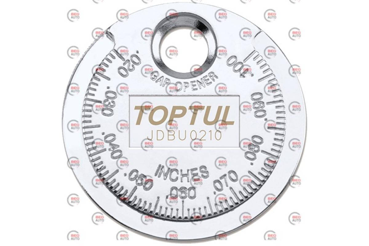 

Монета для проверки зазора между елетродами cвечи Toptul