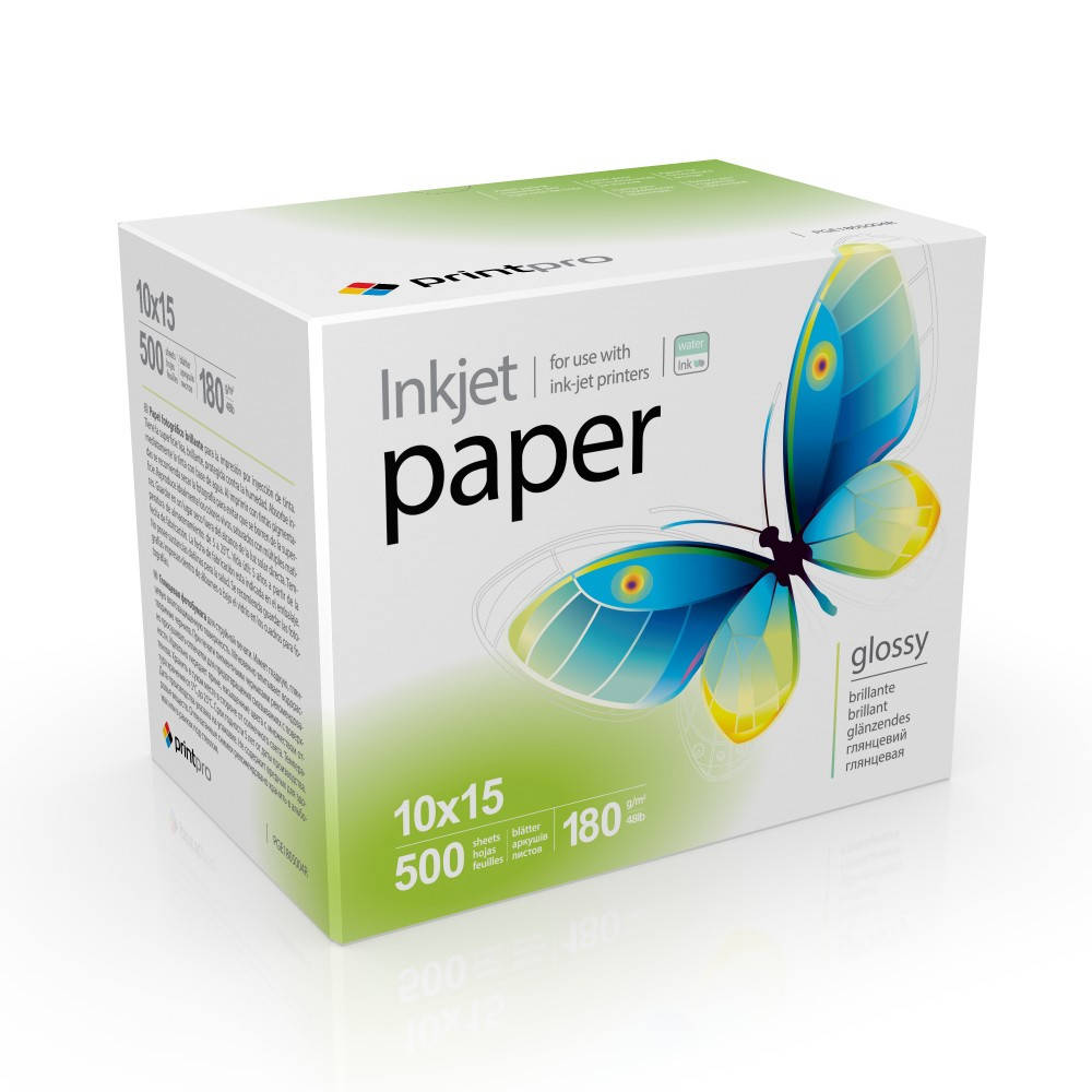 

Фотобумага глянец 180г/м 10x15 ( 500 л) PGE1805004R PrintPro