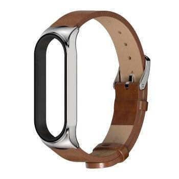 

Кожаный ремешок для Xiaomi Mi Band 5