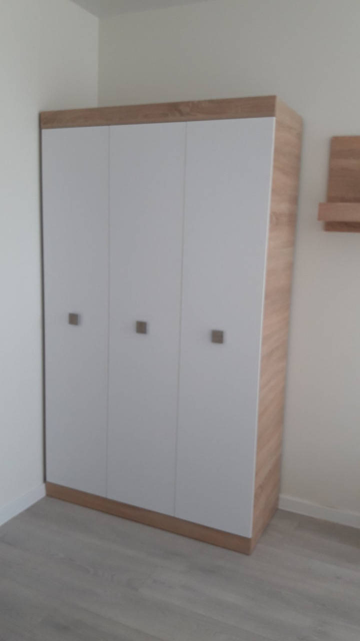 

Шкаф Дуб сонома + Белый 120х50х206 см, Венге + белый