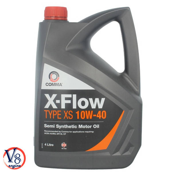 

Полусинтетическое моторное масло Comma X-FLOW TYPE XS 10W-40 API SL/CF ACEA A3/B3 (XFXS4L) 4л