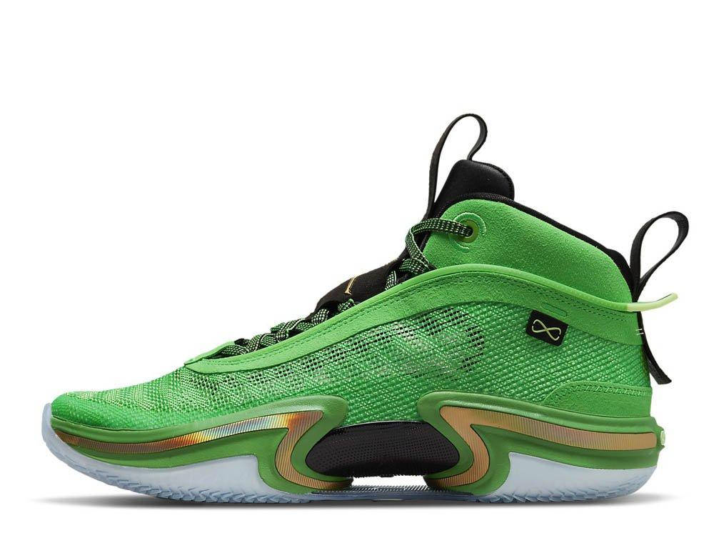 

Мужские кроссовки Air Jordan XXXVI "Green And Gold" CZ2650-300, Зелёный
