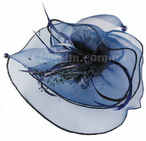 

Вуалетка "Очаровашка" темно-синяя