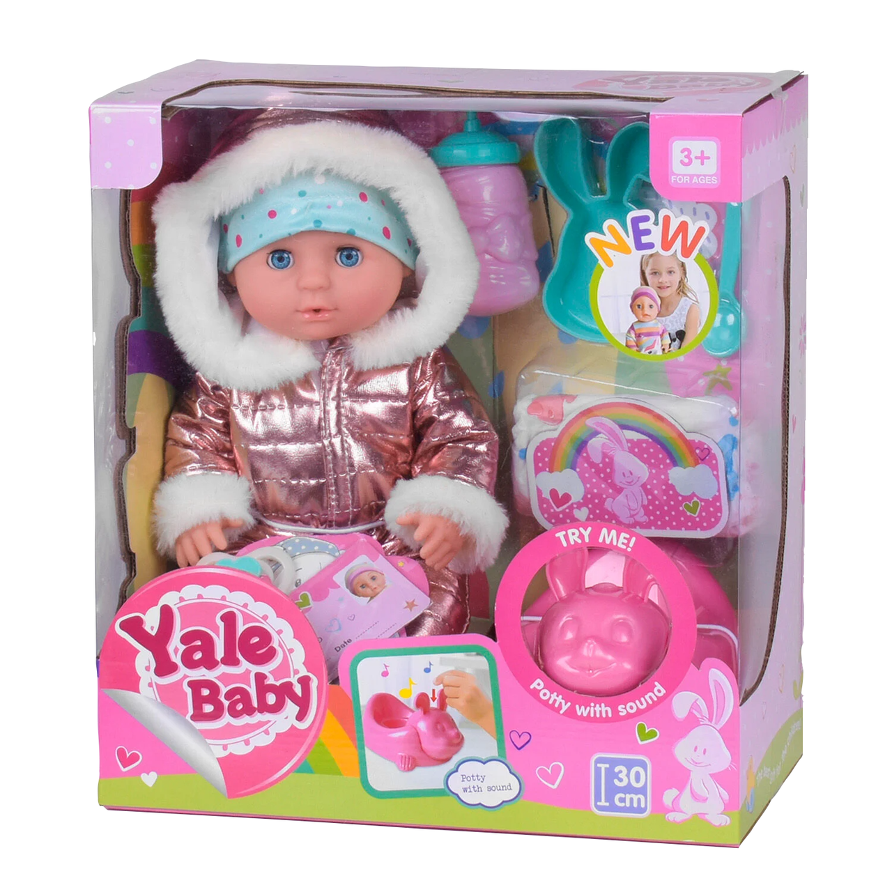

Пупс Yale Baby с музыкальным горшком 30 см