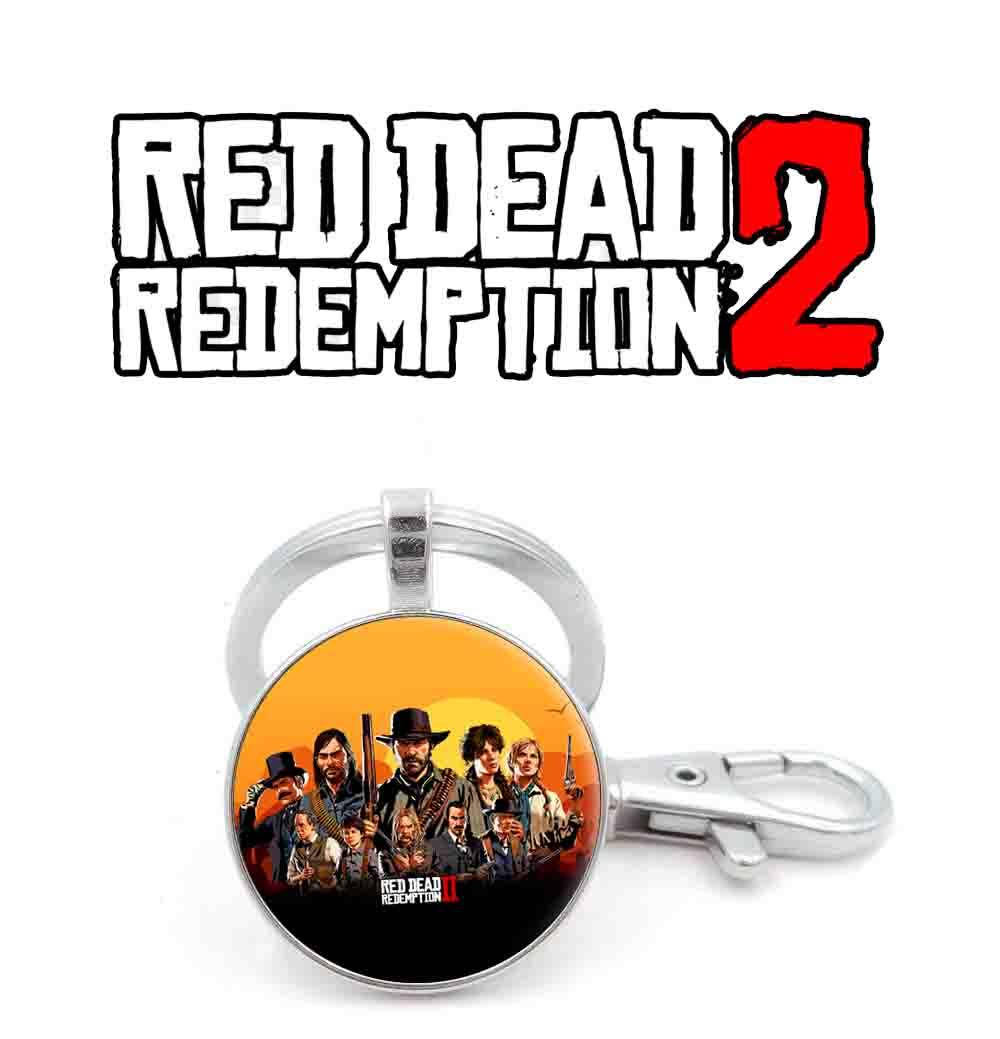 

Брелок Red Dead Redemption 2 с персонажами, Красный