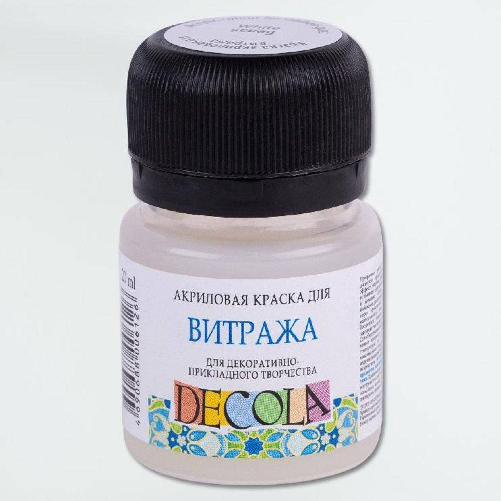 

Акрилова фарба для вітражу "Декола", Біла, 20 мл, ЗХК