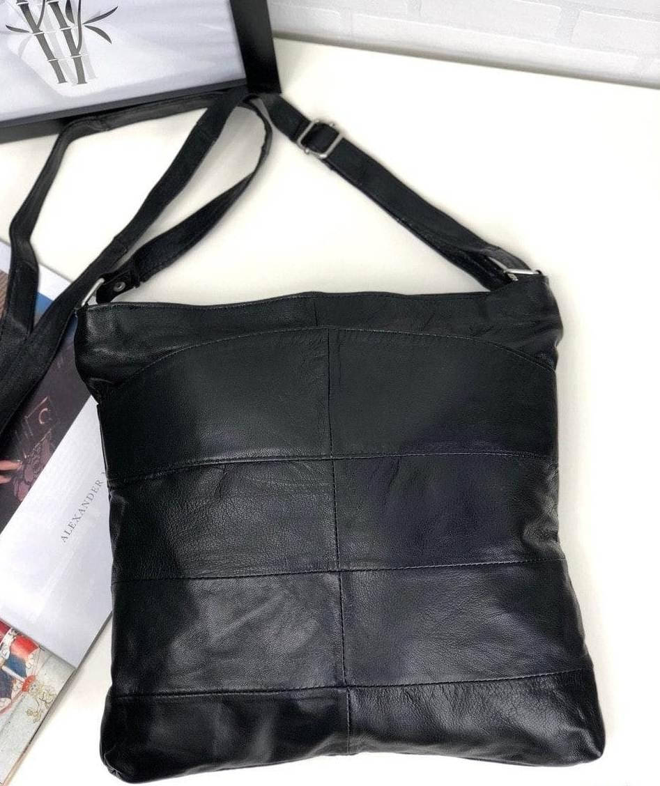 

Сумка женская черная натуральная кожа код 22-127, Черный