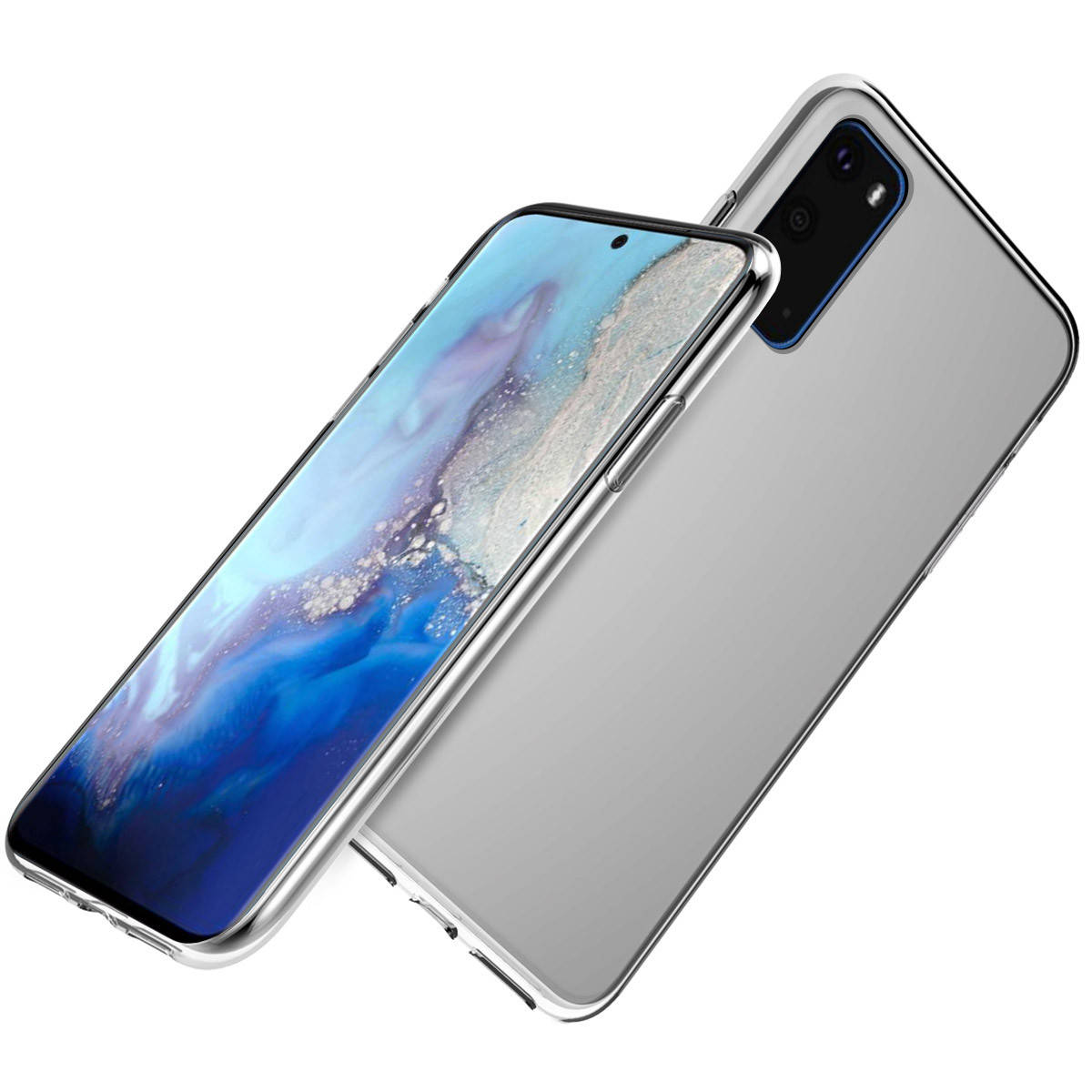 

Ультратонкий 0,3 мм чехол для Samsung Galaxy S20 прозрачный, Серый