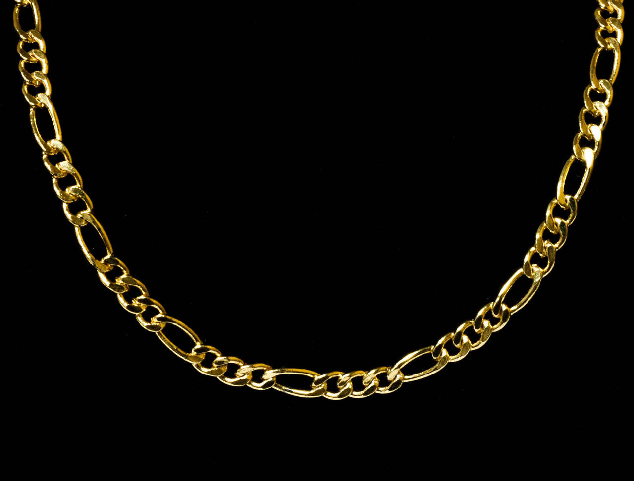 

Цепочка позолоченная, плетение Фигаро 2мм, p. 42, 12К