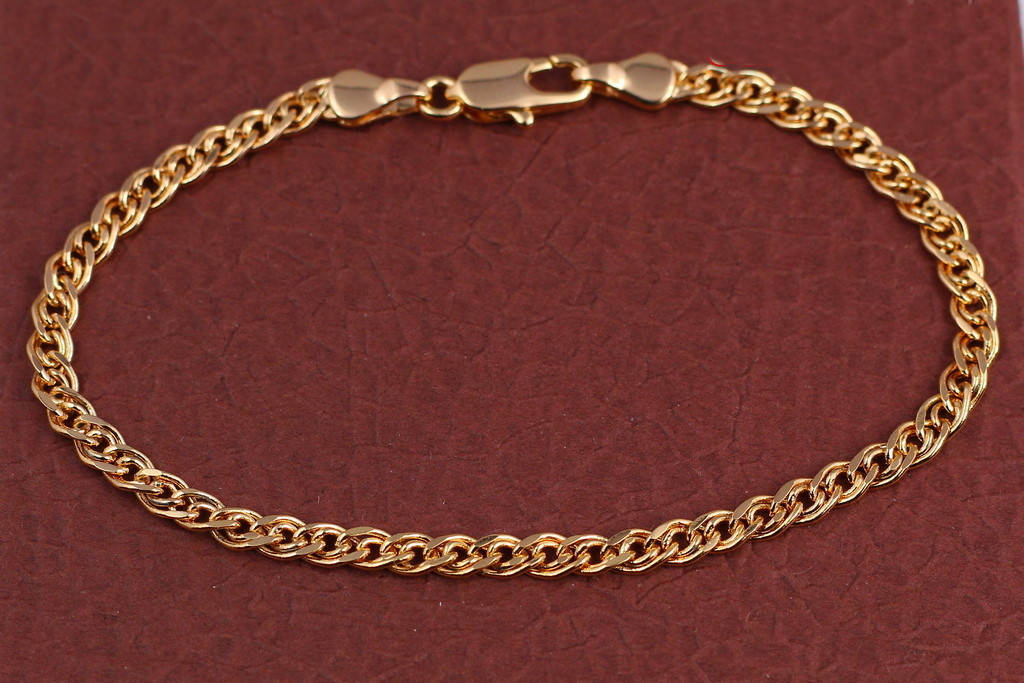 

Браслет Xuping Jewelry нонна 19 см 3.5 мм золотистый