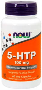 

5-HTP, 100 мг, 60 вегетарианских капсул Now Foods