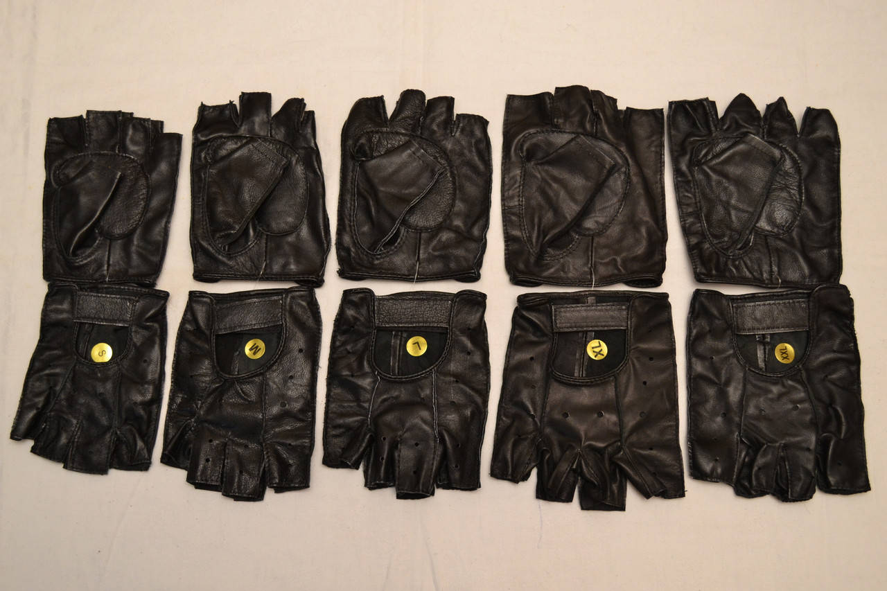 

Перчатки обрезные, кожаные от S до XL