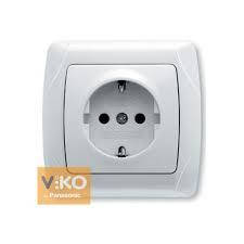

Розетка с заземлением ViKO Carmen