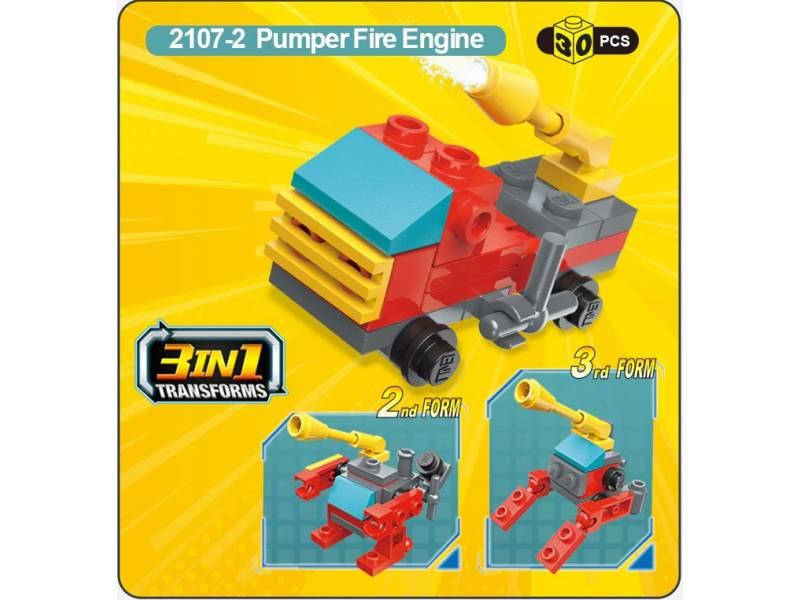

Конструктор Qman ТРАНСПОРТ МНС (PUMPER FIRE ENGINE) 30 дет. 2107-2