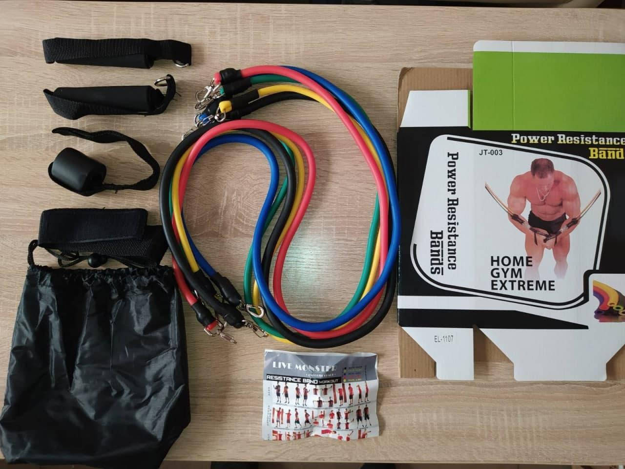 

Набор эспандеров трубчатых Power Bands 5 жгутов 10-30 Lbs