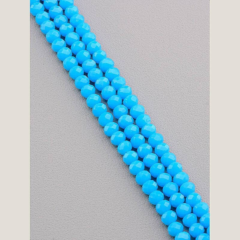 

Нитка из натурального камня Чешский хрусталь 43 см 6 мм 99шт