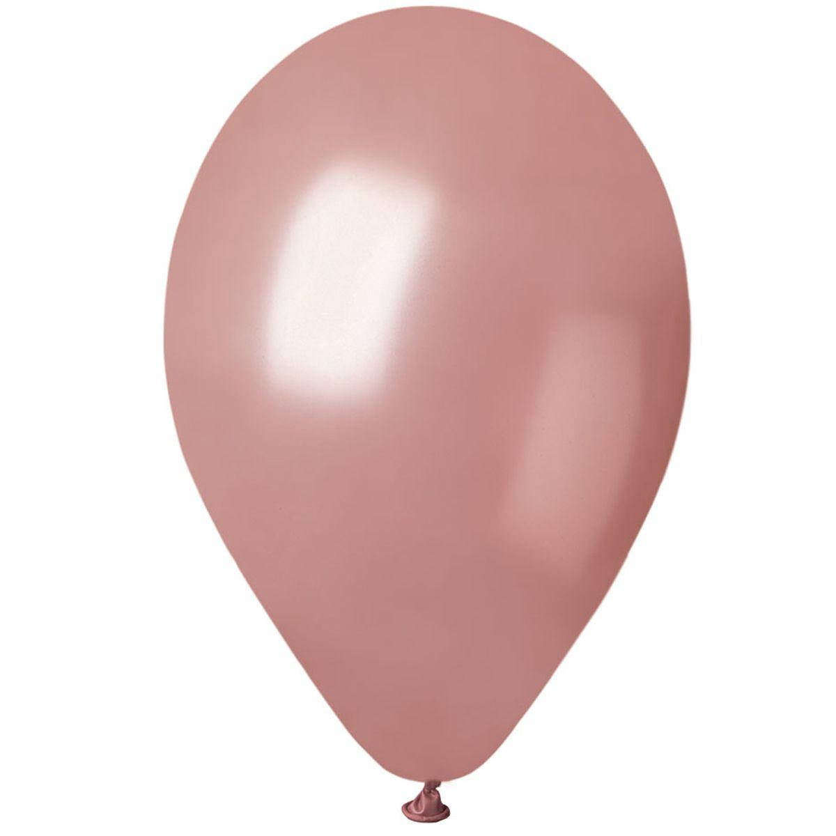 

Латексный шар 12"(30см) металлик розовое золото (71) Gemar