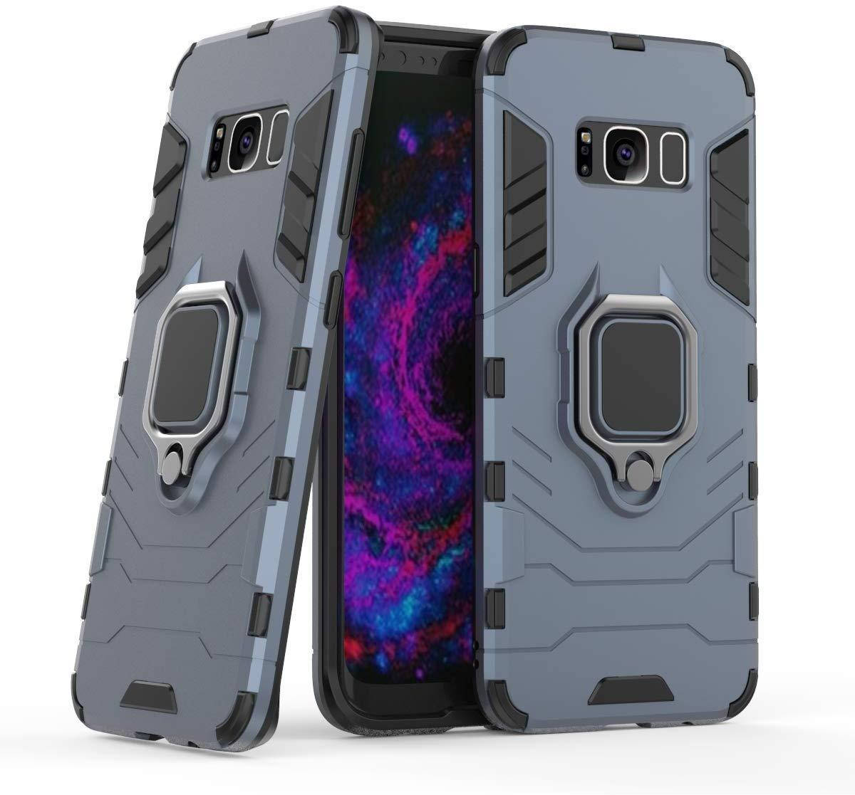 

Чехол Iron Ring для Samsung Galaxy S8 Plus / G955 бронированный бампер Броня Dark-Blue
