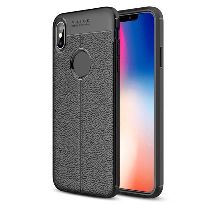 

Защитный чехол-накладка под кожу для IPhone X/XS, Черный