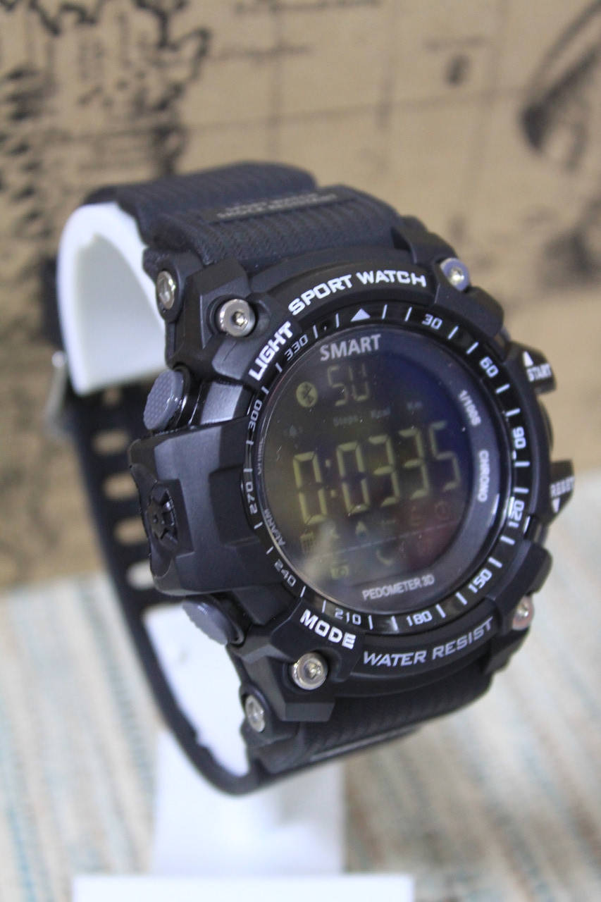 

Спортивные умные часы Smart Watch EX 16 водонепроницаемые черные