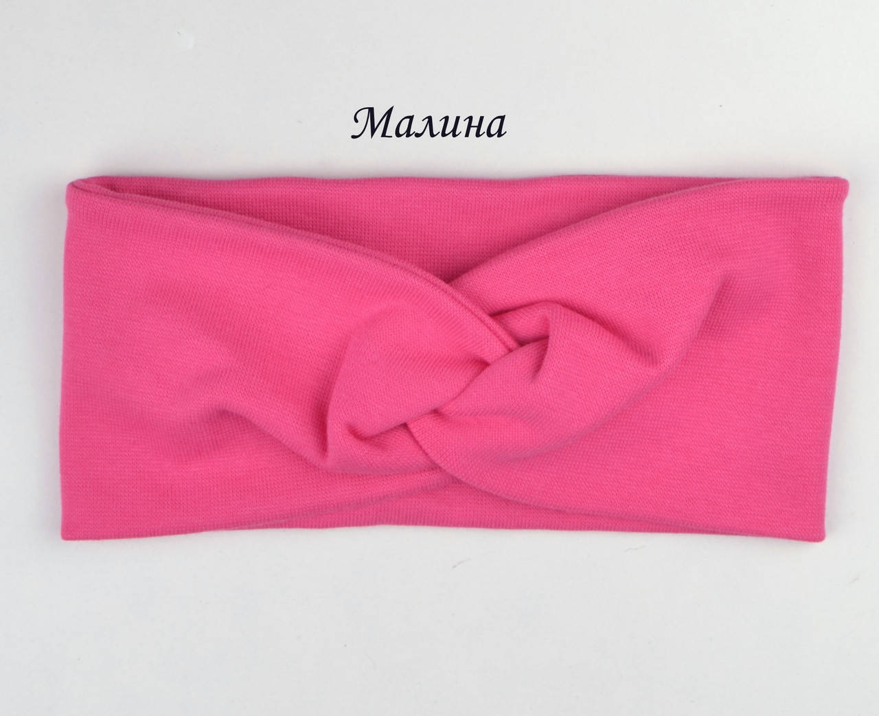 

Повязка на голову для малышки цвет мятный, Малиновый