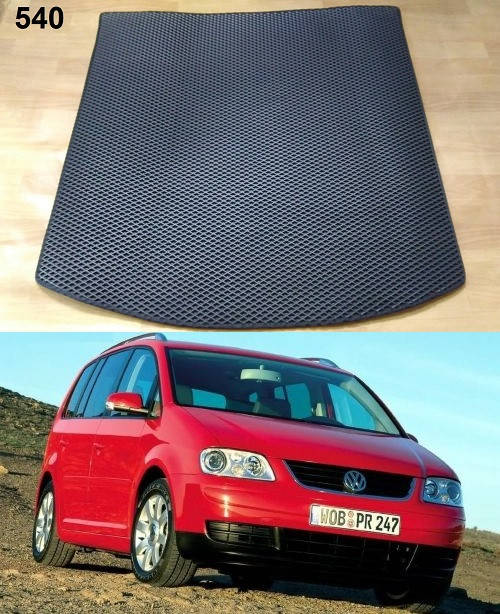 

Коврик ЕВА в багажник Volkswagen Touran '03-06, Черный