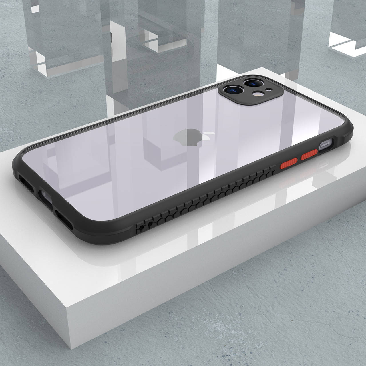 

Противоударный чехол для iPhone 11 Черный Прозрачный