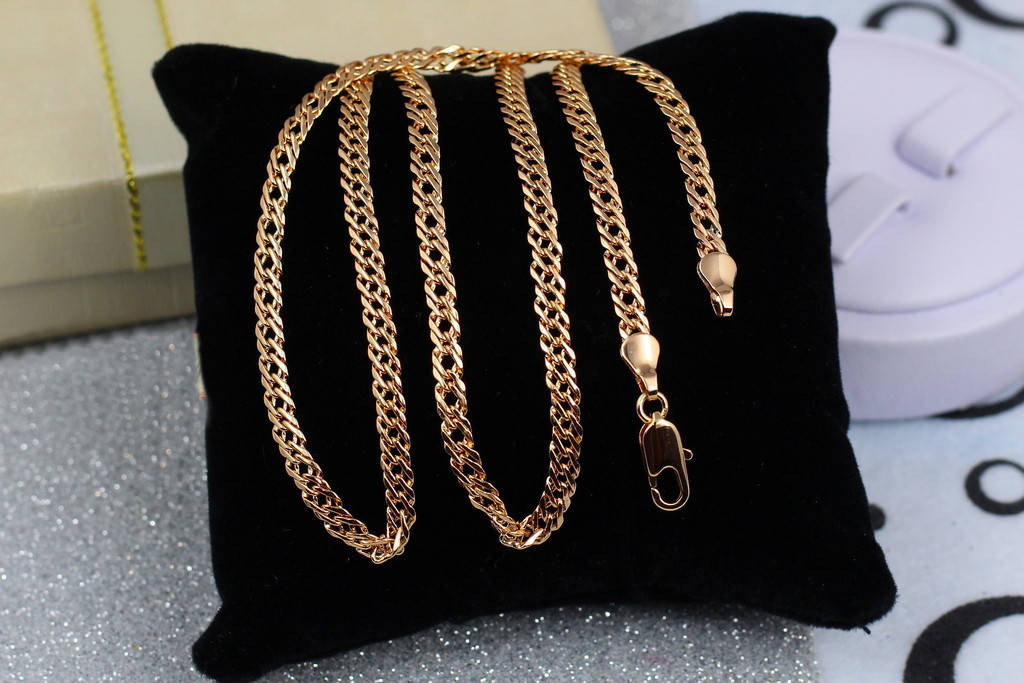 

Цепь Xuping Jewelry ромб 45 см 4 мм золотистая