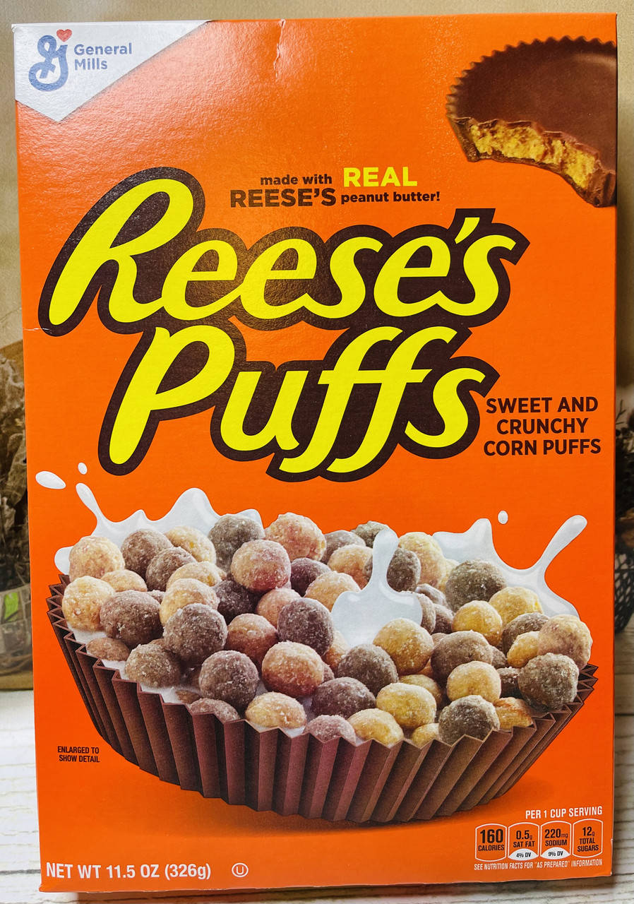 

Сухий сніданок Reese's Puffs кукурудзяні кульки з арахісовою пастою