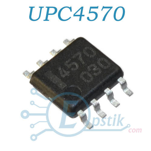 

UPC4570, двухканальный операционный усилитель, SOP8