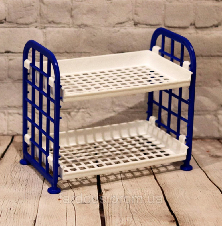 

Детская сборная подставка из пластика 14*24*20 см. Синий Кладовка