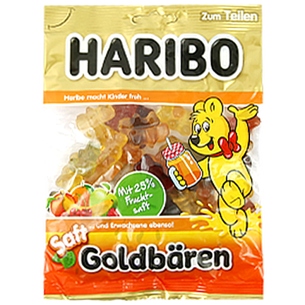 

Желейки Харібо ведмідь золото Haribo gold 175g (Код : 00-00012381)