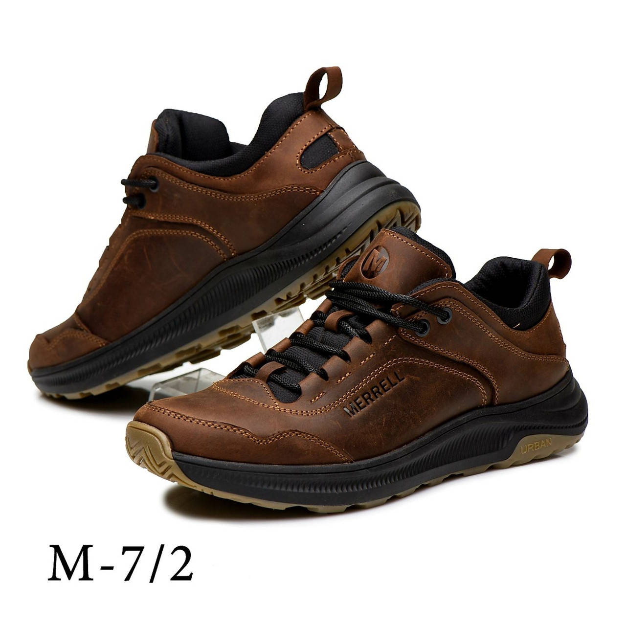 

Кроссовки мужские кожаные Merrell Urban Nubuck Brown, Черно-оливковый